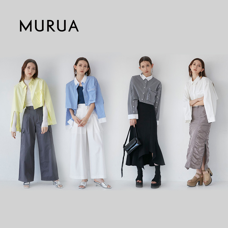 MURUA2024春季新款成熟性感ol通勤显瘦外搭大口袋露腰短衬衫女 - 图3