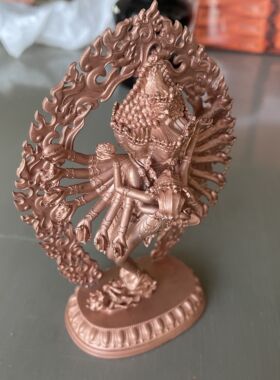 喜金刚/杰巴多杰/多吉/饮血金刚15cm紫铜佛像梵天佛堂摆件