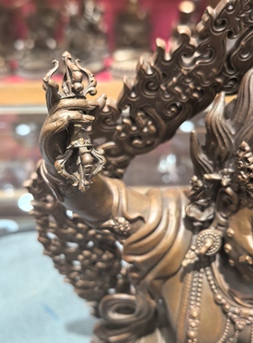 金刚手菩萨/恰那多杰/二臂金刚手/金刚手/多杰/30cm红铜佛像摆件