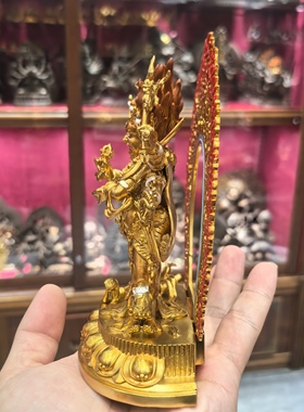 玛哈嘎拉/大黑天/六臂大黑天/六臂玛哈嘎拉/15cm财神佛像铜像