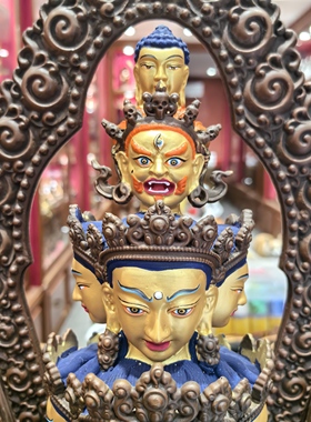 千手观音菩萨/十一面千手观音/千手千眼观音/1米紫铜佛像摆件