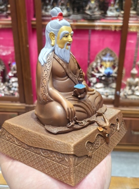 唐东甲/唐东杰/唐东杰布/唐东杰/15cm佛像摆件藏戏鼻祖桥梁大师