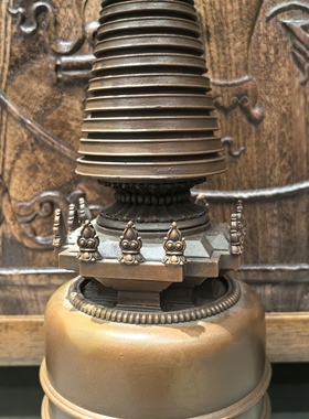 噶当塔/佛塔/供塔/嘎裆塔/菩提塔/吉祥塔/舍利塔/19，33cm铜摆件