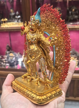 一髻佛母/一髻母/阿松玛/一发母/独发母/15cm金铜/惹呼拉/三根本