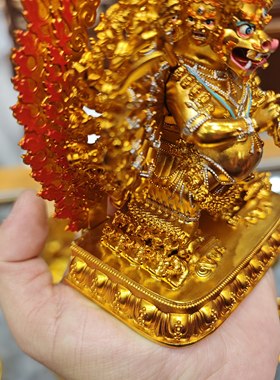 大威德/独雄/大威德金刚/独勇大威德/15cm金铜佛像佛堂供奉摆件