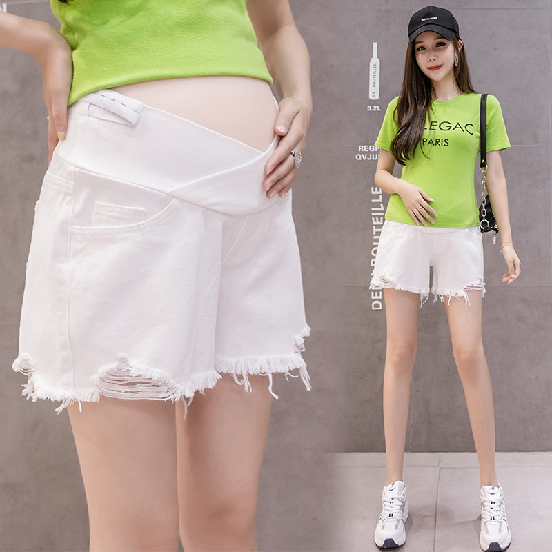 孕妇牛仔2020夏季外穿宽松孕妇裤子 妤沫孕妇直筒裤