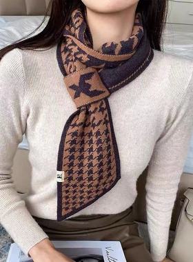 毛线针织保暖加厚围脖女围巾丝巾