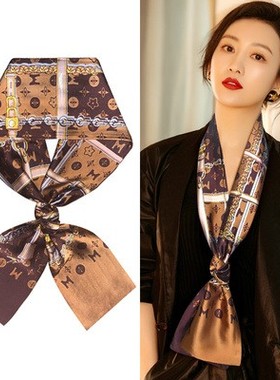 丝巾聚酯纤维女百搭时尚