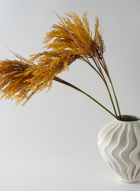 极简约3D打印陶瓷白色花瓶摆件