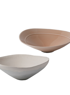 简约新中式陶瓷果盘摆件装饰