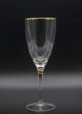 轻奢风描金玻璃套装餐桌香槟杯