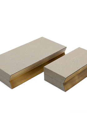 新中式风金属古典样板房首饰盒