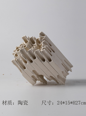 极简设计创意几何方管插花器