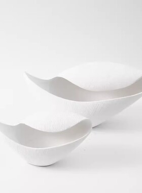 设计师黑白灰陶瓷北欧风装饰摆件