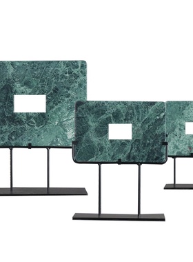 新中式风销售招财摆设开业玉璧