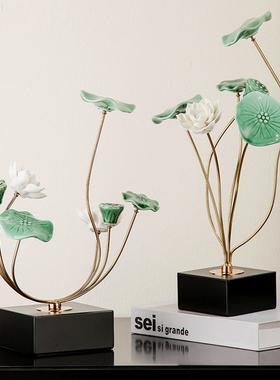 新中式风样板房软装饰品创意陶瓷