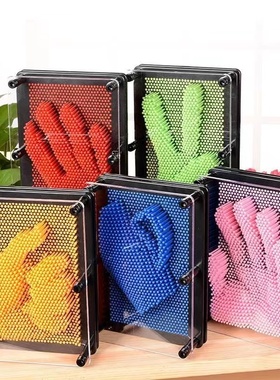 3d立体百变针雕画三维手模印脸克隆魔术摆摊摆件创意礼物益智解压