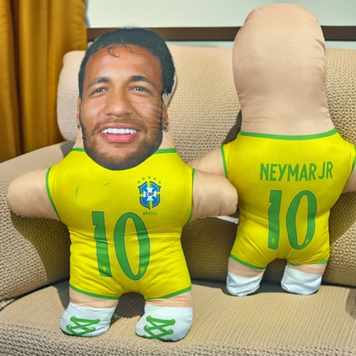 C罗玩偶人偶内马尔足球纪念品周边生日礼物异形娃娃抱枕棉花娃娃 - 图1