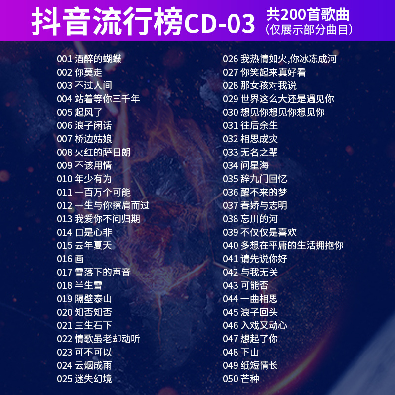 车载cd碟片抖音歌曲2023流行新歌网红热门歌无损高音质车用cd光盘 - 图2