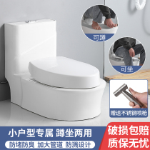 Small-family-type squatting and sitting-free pit siphoning integrated squat-in-toilet two-in-one deodorant squat