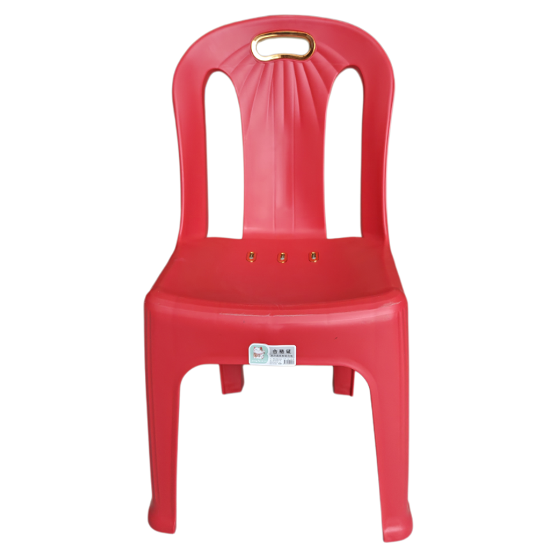 塑料靠背椅凳子家用客厅防滑加厚成人大排档餐桌椅子熟胶结实板凳 - 图3