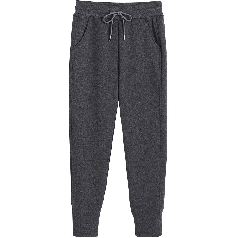 加绒秋冬季外穿宽松束脚2020卫裤 良简休闲裤