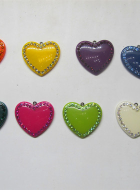 diy花朵耳饰辅料亮钻串珠吊坠