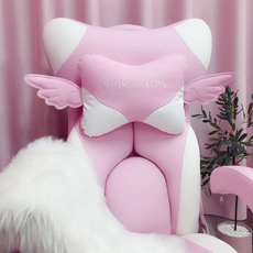 фурнитура для стульев 浩尊原厂配套主播椅可爱pu皮头枕配件