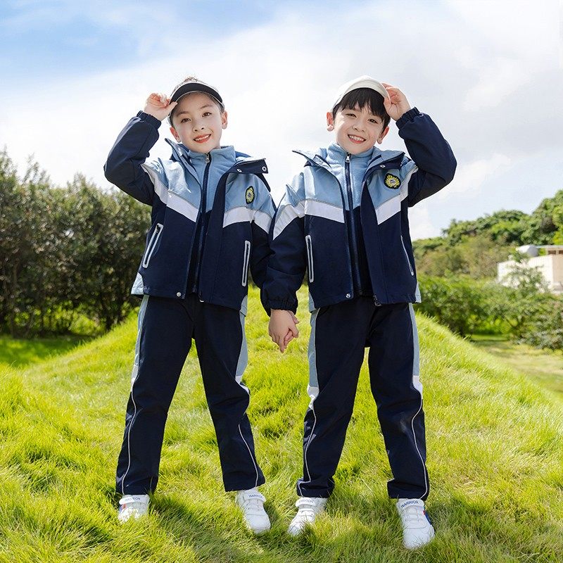 学院风校服绿色冲锋衣套装小学生秋冬新款加绒男女童班服幼儿园服,淘宝优惠券,粉丝福利购,淘宝优惠卷