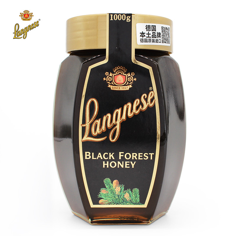 琅尼斯黑森林松树纯德国原装玻璃瓶 langnese琅尼斯蜂蜜