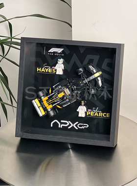 适用于乐高2025speed超级赛车积木上墙相框防尘展示模型收纳摆件