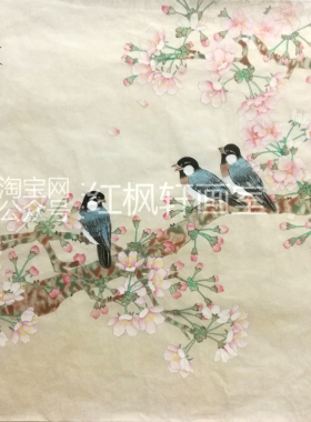 喻继高工笔画白描底稿纯手绘斗方
