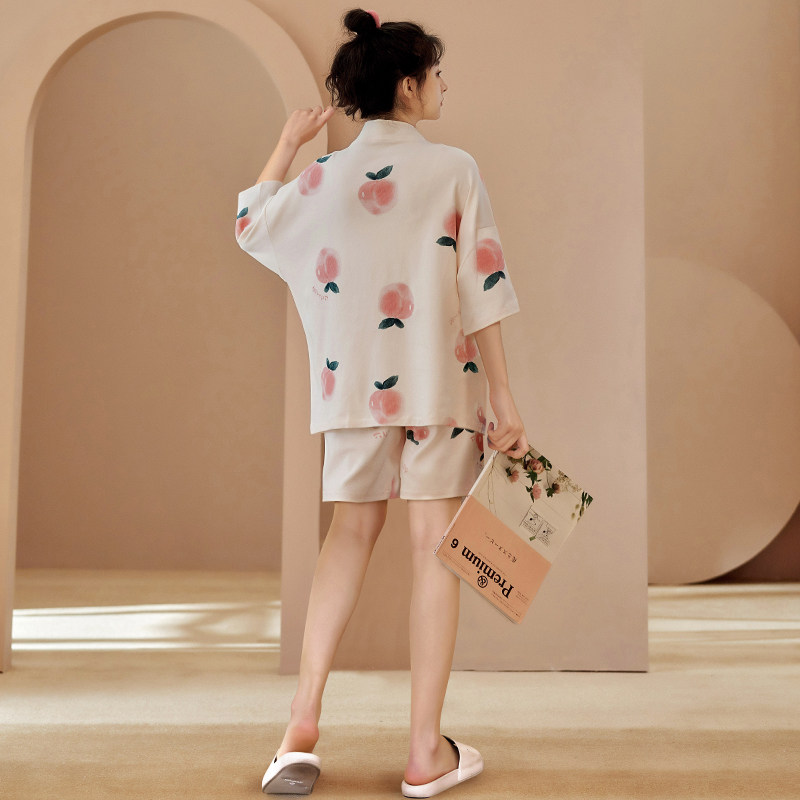 2022年新款夏季针织棉质短袖睡衣 奥美诗嘉睡衣/家居服套装