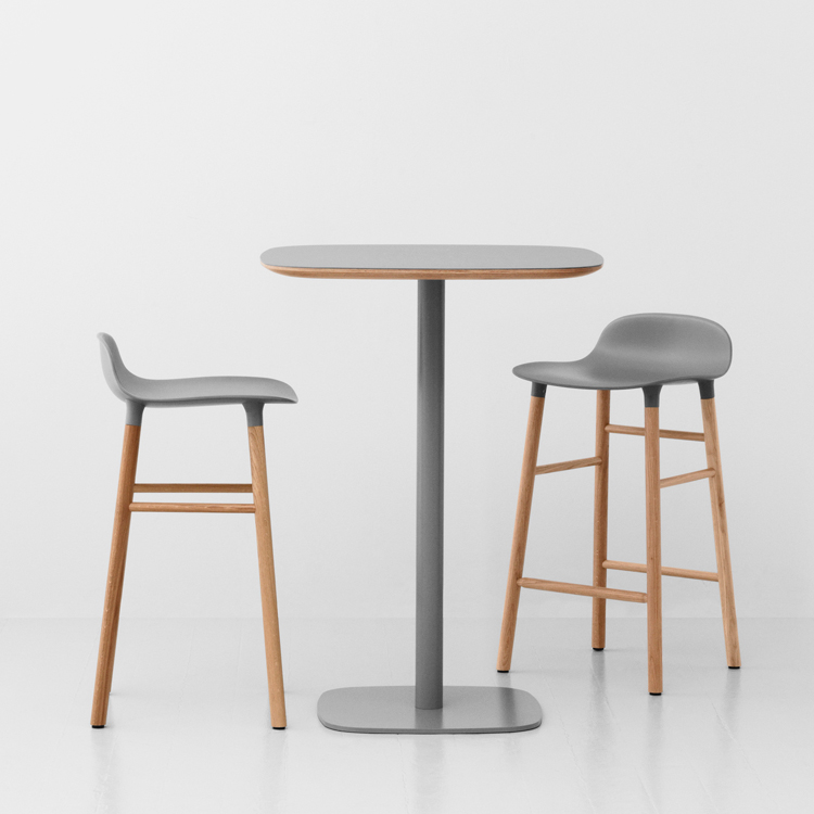 Normann Form Café Table Marble大理石咖啡桌方形咖啡色桌面-图2