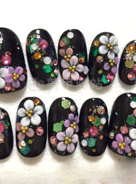 美甲日系出口品质4D雕花胶