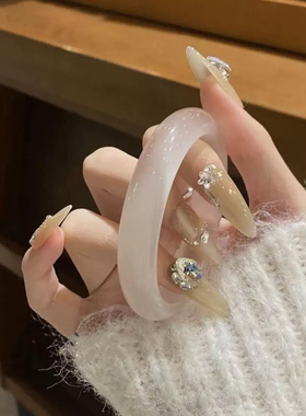 新中式猫眼石玉髓玛瑙手镯