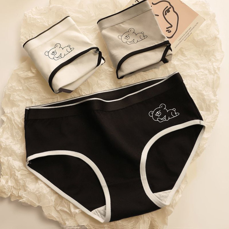 女生内裤女纯棉2025新款女士少女式中腰抗菌全棉裆秋冬季三角短裤,淘宝优惠券,粉丝福利购,淘宝优惠卷