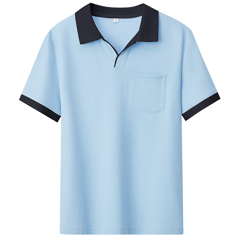 物业保洁员工作服T恤女医院酒店宾馆客房阿姨服务员夏装短袖透气 - 图3