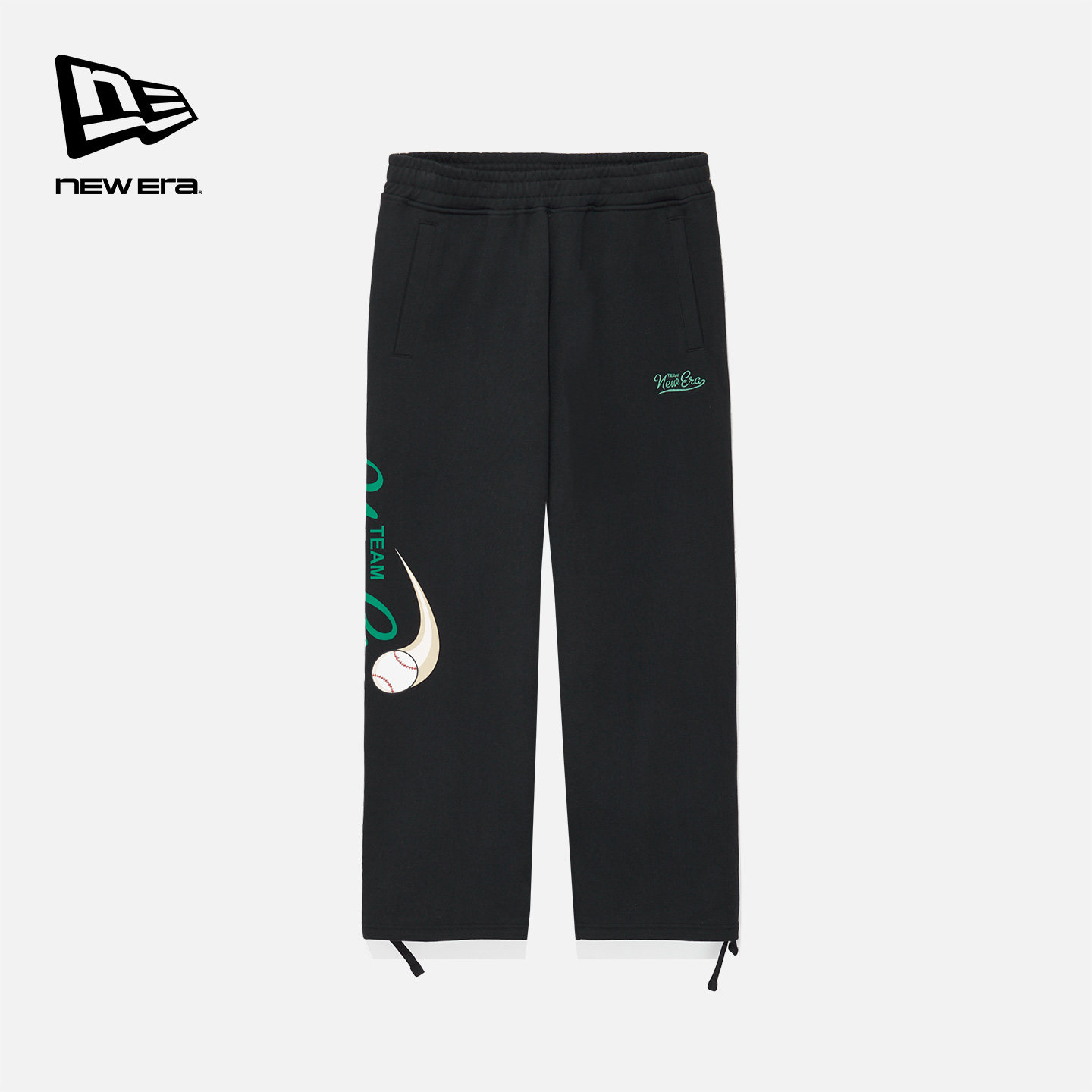 New Era纽亦华白敬亭同款2025秋冬直筒长裤休闲印花运动男女复古,淘宝优惠券,粉丝福利购,淘宝优惠卷
