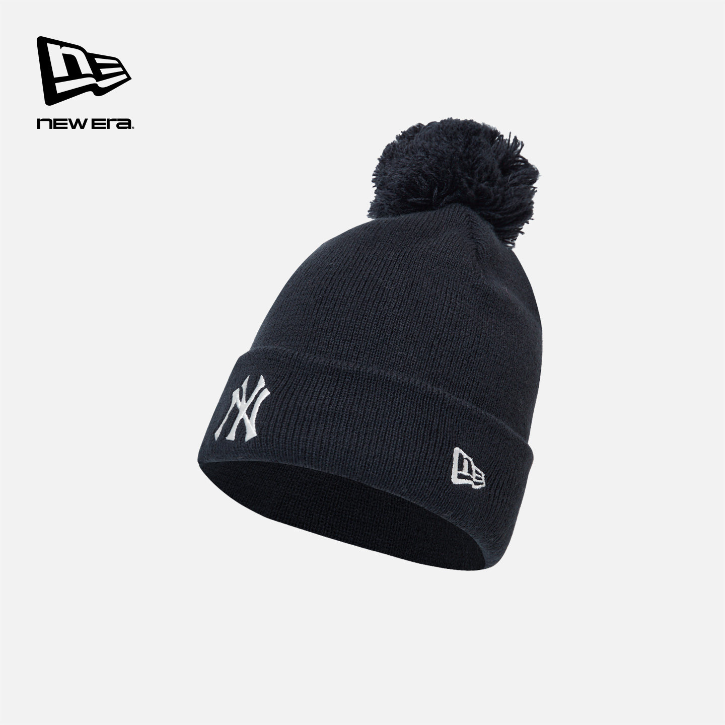 New Era纽亦华2025冬季新款MLB刺绣儿童复古针织毛线帽保暖可爱潮,淘宝优惠券,粉丝福利购,淘宝优惠卷