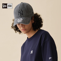 【NewEra】复古水洗做旧NY弯檐棒球帽子