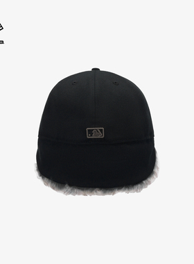 NEW ERA纽亦华26新品MLB保暖毛绒平檐棒球帽男女同款硬顶NE5950
