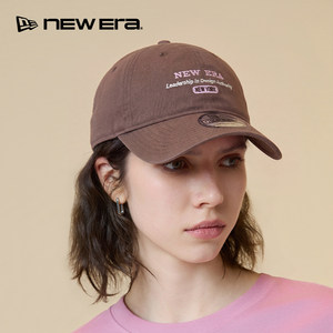 New Era纽亦华弯檐棒球帽子字母男女复古时尚软顶NE940