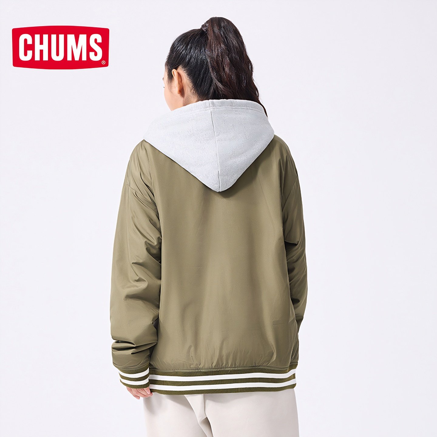 CHUMS洽洽鸟运动休闲夹克连帽棒球外套加厚男女款秋上衣CH00-1465,淘宝优惠券,粉丝福利购,淘宝优惠卷