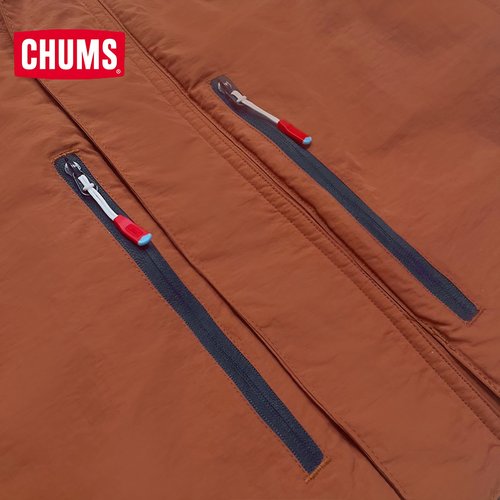 CHUMS洽洽鸟户外保暖抓绒外套男女同款连帽防风抓绒衣摇粒绒夹克 - 图3