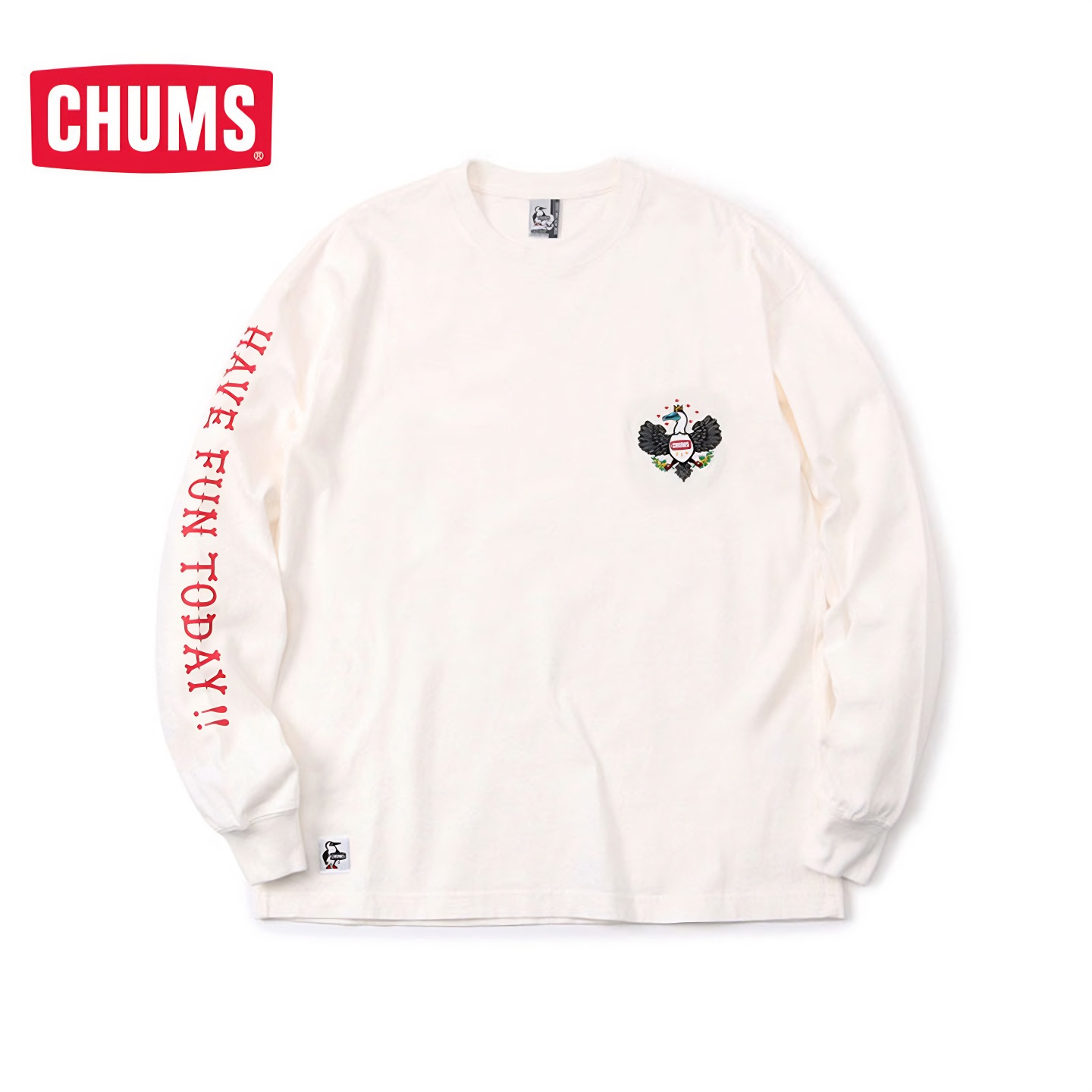 CHUMS/洽洽鸟 x BSC联名款潮牌运动长袖T恤内搭打底衫 CH01-2133 - 图0