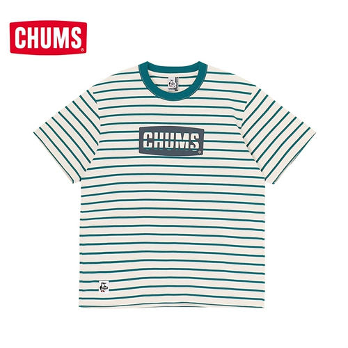 CHUMS Qia Qia Bird Sports и повседневная короткая рукава классическая рубашка для логотипов мужчин и женщин с половиной рукава Top CH01-2277