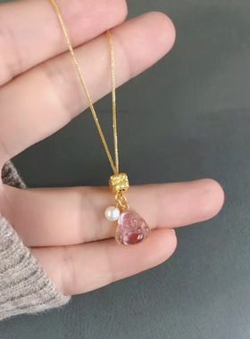 新中式立体精致吊坠项链新款个性设计感国风气质小众时尚百搭项链