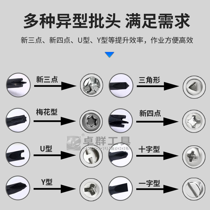 异型螺丝刀新三点四点内十字子弹头YU三角形组合套装眼镜插座维修-图3