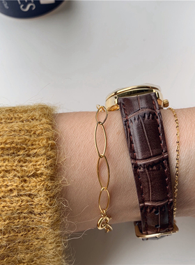 女925银经典百搭金色细手链